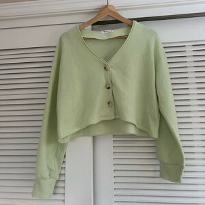Vernacular Women's Green Sweater Small